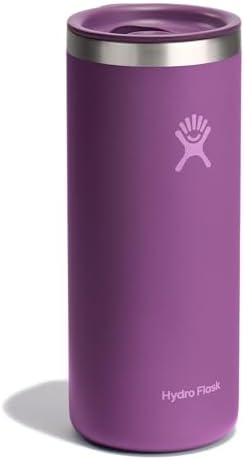 Hydro Flask Travel Coffee Cup – Insulated Stainless Steel, Non-Spill, Leak Resistant to-Go Tumbler 20 Oz Beachplum Purple - Image 2