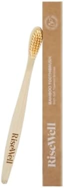 Soft Bamboo Toothbrush for Kids and Adults, Lightweight for Daily Oral Care by RiseWell
