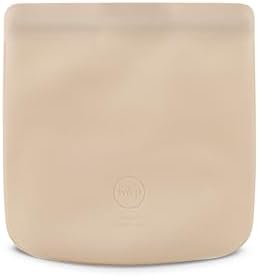 W&P Porter Silicone Reusable Storage Bag, Sandwich (34oz Flat), Oat, Food Storage Container, Microwave and Dishwasher Safe, Easy Cleaning - Image 6