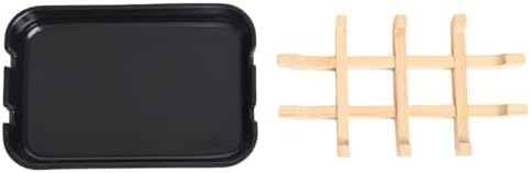 Bamboo Fiber Soap Holder & Dish Combination, Black - Image 5