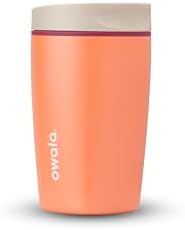 Owala SmoothSip Slider Insulated Stainless Steel Coffee Tumbler, Reusable Iced Coffee Cup, Hot Coffee Travel Mug, BPA Free 12 oz, Campfire Nights by Unknown
