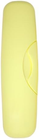 RADIUS Toothbrush Original Big Brush, BPA Free ADA Accepted - Right Hand - Lemon Yellow Brush with Lemon Yellow Case - Image 2