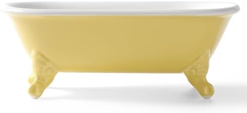 6.5" Mini Clawfoot Bathtub Soap Dish,Bar Soap Holder,Yellow - Image 6