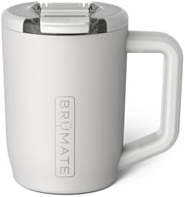 BrüMate Müv - 15oz 100% Leak Proof Insulated Coffee Mug with Handle & Lid - Stainless Steel Coffee Travel Mug - Double Walled Coffee Cup (Dune) by Br%C3%BCMate
