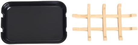 Bamboo Fiber Soap Holder & Dish, Black, 2 Pack - Image 5