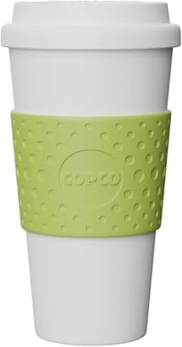 Copco Acadia 16 oz Travel Mug - Insulated Reusable Coffee Tumbler with Double-Walled Plastic, Leak-Proof Lid, BPA-Free - Portable Mug for Hot & Cold Drinks, Cup Holder Friendly (Green) (Pack of 6) by Copco