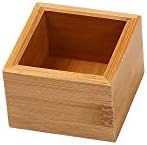 YBM Home Bamboo Drawer Organizer Storage Box for Kitchen Drawer, Junk Drawer, Office, Bedroom, Children Room, Craft, Sewing, and Bathroom 3x3x2 inch by YBMHome