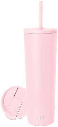 Simple Modern Iced Coffee Tumbler, Insulated | 28oz | Pink by Unknown