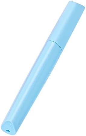 Travel Toothbrush Case Plastic Container Box Breathable Design with Air Hole More Toothbrush Tube for Home Daily Office Business Use (Light Blue) by Hiyoo
