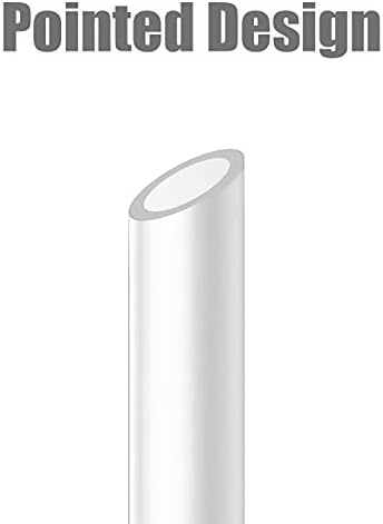 ALINK Reusable Clear Boba Straws, 13 mm x 10.5 in, Jumbo Hard Plastic Smoothie Straws for Bubble Tea, Popping Pearls, Pack of 8 with 2 Cleaning Brush - Image 3