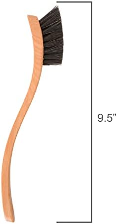 Redecker Dish Brush, Horsehair, Curved Handle – Precision Head for Delicate Cleaning, Made in Germany - Image 3