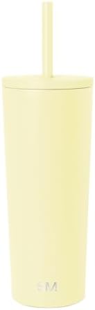 Simple Modern Iced Coffee Tumbler, Insulated | 24oz | Yellow by Unknown