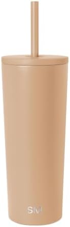 Simple Modern Iced Coffee Tumbler, Insulated | 24oz | Tan by Unknown