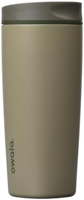Owala SmoothSip Slider Insulated Stainless Steel Coffee Tumbler, Reusable Iced Coffee Cup, Hot Coffee Travel Mug, BPA Free 20 oz, Off Road by Unknown