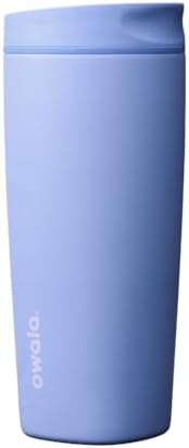 Owala SmoothSip Slider Insulated Stainless Steel Coffee Tumbler, Reusable Iced Coffee Cup, Hot Coffee Travel Mug, BPA Free 20 oz, Out of the Blue by Unknown