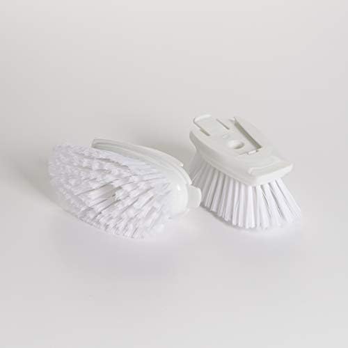 OXO Good Grips Soap Dispensing Dish Brush Refills, 4 Pack, White, Nylon Bristles - Image 5
