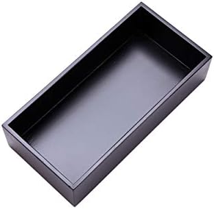 Bamboo Box for Drawer Organizer Box for Kitchen Storage Boxes for Small Accessories, Black 8"*4" by Sansnow