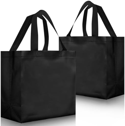 Eccliy 80 Pcs Reusable Gift Bags, Large, Black White by Eccliy