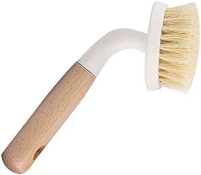 Sisal Dish Brush Wooden Handle EcoFriendly Kitchen Scrub Brush for Pans Countertops, 1-Pack - Image 4