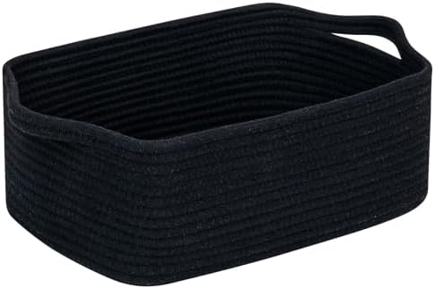 CubesLand Cute and Durable Small Cotton Rope Basket for Organizing by CubesLand