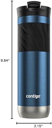 Contigo Byron 2.0 Stainless Steel Travel mug with Snapseal Lid and Grip, 24oz, Blueberry, BPA Free and Leak Proof - Image 5