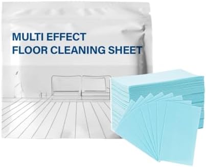 120 Pack Floor Cleaning Tablets Multi-Surface Concentrate – Dissolvable Cleaner for Hardwood, Tile, Laminate – Heavy Duty Streak-Free for All Floors (Blue Box) (60 sheets) by Unknown