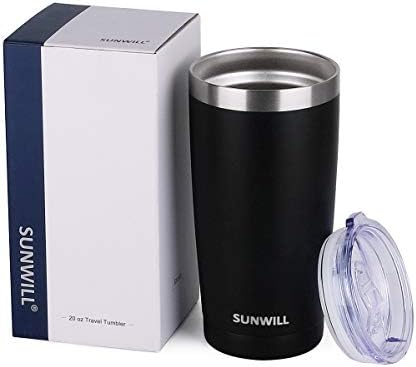 SUNWILL Coffee Tumbler, 20 oz Insulated Travel Mug Stainless Steel - Image 5
