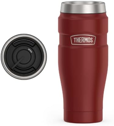 THERMOS Stainless King Stainless Steel Tumbler, 16oz, Rustic Red by Thermos