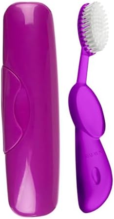 RADIUS Toothbrush Big Brush, BPA Free and ADA Accepted, Right Hand, Purple and Big Brush Case, Purple, 1 count - Image 3