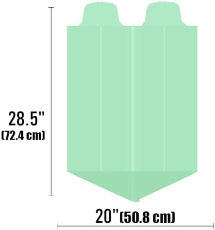 BEIDOU-PAC 4-6 Gallon Flap Tie Compostable Trash Bags, 304 Count, Compost Bags Kitchen Trash Bags, Sturdy Garbage Bags Food Scrap Waste Bags, ASTM D6400, US BPI Certified - Image 2