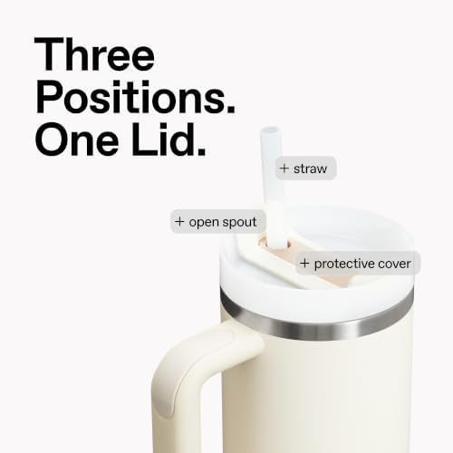 STANLEY Quencher H2.0 Flow State Tumbler, 64 oz, Cream - Image 6