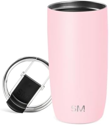 Simple Modern Travel Coffee Mug with Lid | 16oz | Pink by Unknown