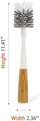 Full Circle Upstanding Bottle Brush, Deep Cleans Water Bottles, White - Image 6