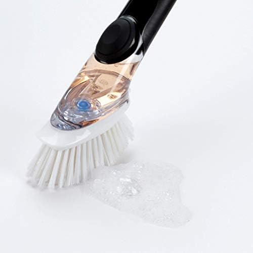 OXO Good Grips Soap Dispensing Dish Brush Refills, 2 Pack, White, Nylon Bristles - Image 5
