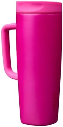 Owala SmoothSip Slider Stainless Steel Insulated Travel Mug with Handle, 100% Leak Proof, For Hot and Cold Drinks, Travel Friendly with Sliding Lock Lid, 24 oz, BPA Free, Leak Proof, Read My Lips by Unknown