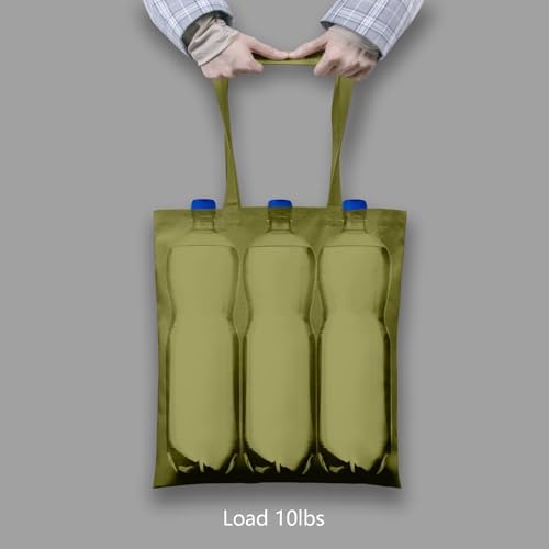 TOPDesign 12-Pack Economical 16"x15" Olive Green Cotton Tote Bags, Lightweight Medium Reusable Grocery Shopping Cloth Bags, Suitable for DIY, Advertising, Promotion, Gift, Activity - Image 6