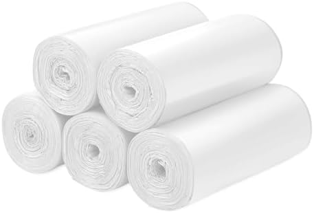 Compost Bags 13 Gallon, 50 Count Biodegradable Compostable Tall Kitchen Can Liners, Thick Unscented Tear & Leak Proof Plant-Based Garbage Bags for Food Waste, Bathroom & Garden, white by Aievrgad