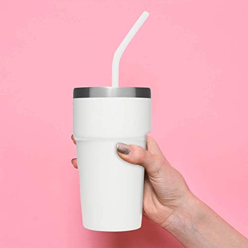 Senneny Set of 6 Silicone Drinking Straws for 30oz and 20oz - Reusable Silicone Straws BPA Free Extra Long with Cleaning Brushes- 6 Bent- 6mm diameter - Image 5