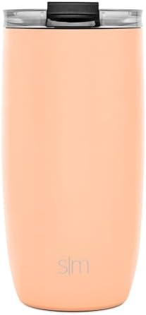 Simple Modern Travel Coffee Mug Tumbler with Flip Lid | Reusable Insulated Stainless Steel Cold Brew Iced Coffee Cup Thermos | Gifts for Women Men Him Her | Voyager Collection | 16oz | Bellini - Image 2