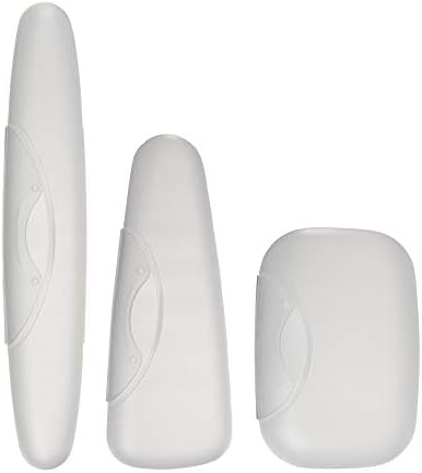 RADIUS Toothbrush Portable Travel Case Kit Standard Toothbrush Soap Razor Case Storage Box for Travel BPA Free 3 Count - Opaque White by RADIUSCorporation