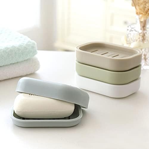 4 Pack Plastic Soap Dish, Soap Container, Double Layer Draining Soap Holder for Shower, Bathroom or Kitchen, C-0060 - Image 5