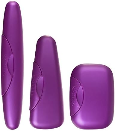 RADIUS Toothbrush Portable Travel Case Kit Standard Toothbrush Soap Razor Case Storage Box for Travel BPA Free 3 Count - Amethyst Purple by RADIUSCorporation