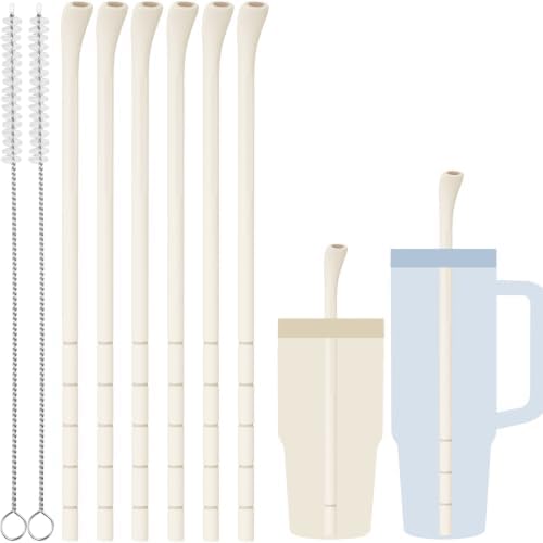 NiHome 6PCS Silicone Anti-Wrinkle Straws Fit for Stanley 40oz 30oz Tumblers by NiHome