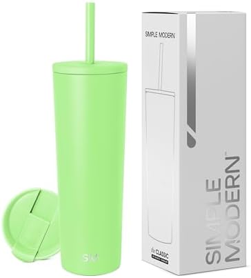 Simple Modern Iced Coffee Tumbler, Insulated | 28oz | Green by Unknown