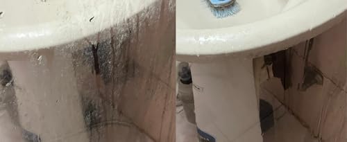 Bathroom Cleaner Starter Kit – Tartaric Acid (Milder than Citric) – Rich Foam Spray Clings to Grime – For Hard Water Stains on Shower Glass, Mirrors, Tile & Tub – Bottle + 3 Refills - Image 4