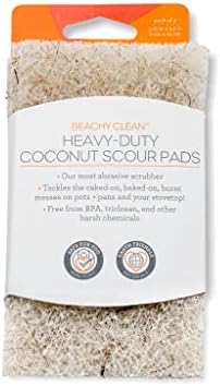 Full Circle Beachy Clean Coconut Sponge, Scour Pads, Set of 3 (Pack of 2) - Image 5