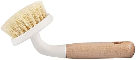 Sisal Dish Brush Wooden Handle EcoFriendly Kitchen Scrub Brush for Pans Countertops, 1-Pack - Image 2