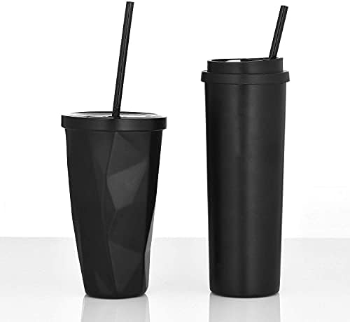 ALINK 12-Pack Reusable Black Straws, 10.5" Long Hard Plastic Tumbler Replacement Straws for 16 OZ 20 OZ 30 OZ Stanley, YETI, Mason Jar, Starbucks Tumblers, Set of 10 with Cleaning Brush - Image 5