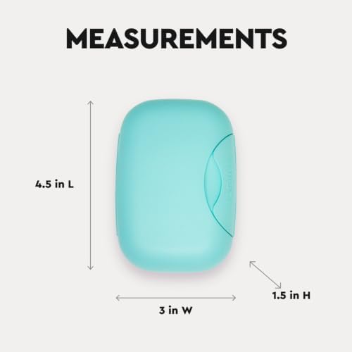 RADIUS Travel Case Value Pack, 3 Count (Toothbrush, Razor, Soap), BPA-Free Recycled Plastic, Portable for Bathroom, School, Home, Camping - Lavender - Image 3