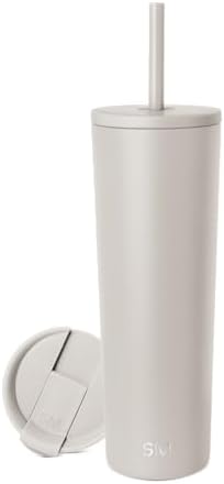 Simple Modern Iced Coffee Tumbler, Insulated | 28oz | Beige by Unknown